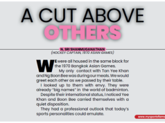A Cut Above Others – N. Sri Shanmuganathan